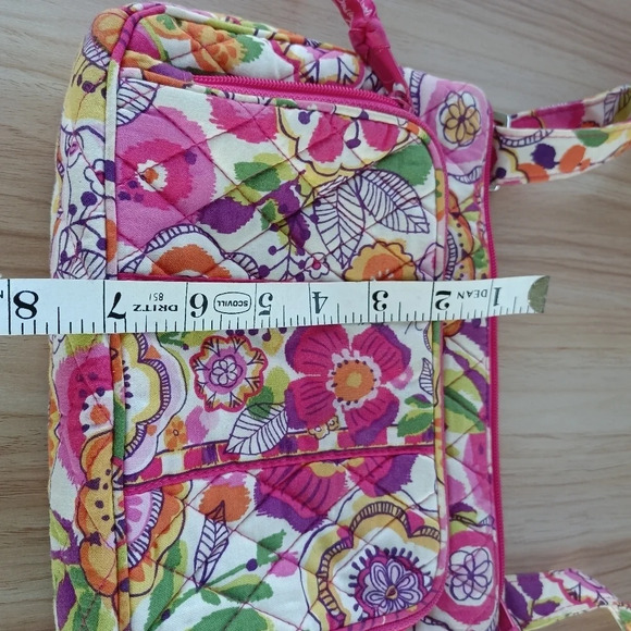 VERA BRADLEY quilted floral print cross body/shoulder bag - Picture 4 of 7